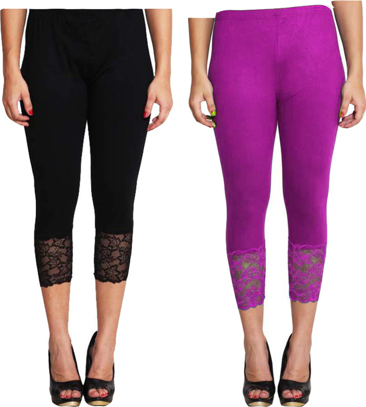 Stylish Net Capri Leggings Women 