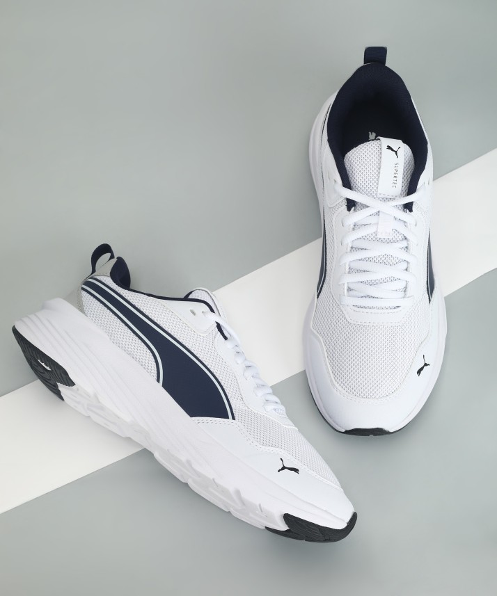 puma white sports shoes flipkart