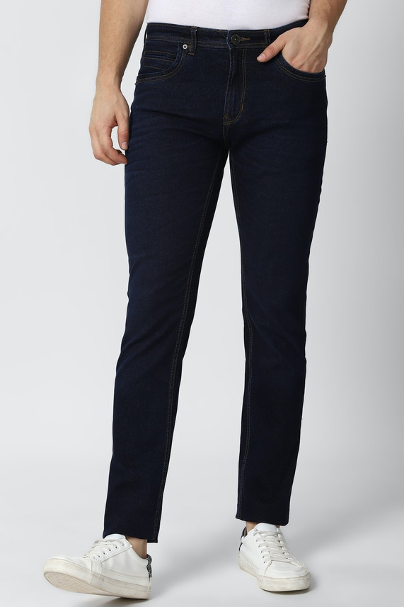 PETER ENGLAND Tapered Fit Men Dark Blue 