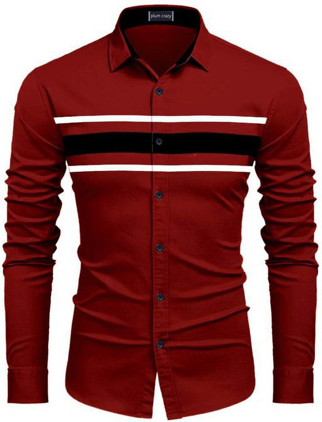 plum crazy club wear Men Color Block 