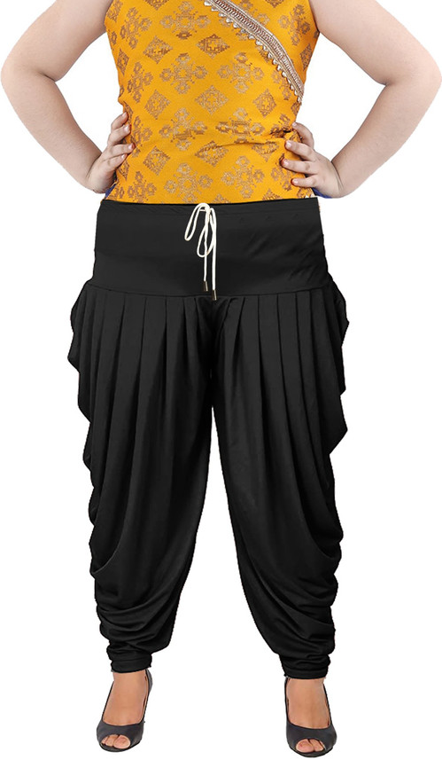 PURSA Solid Lycra Girls Harem Pants 