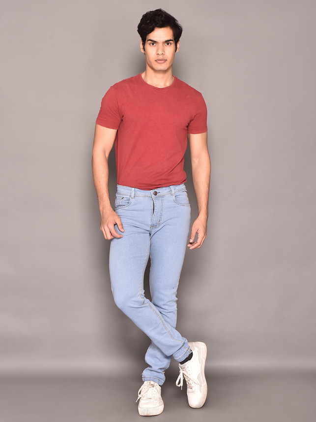 Lzard Slim Men Light Blue Jeans - Buy 