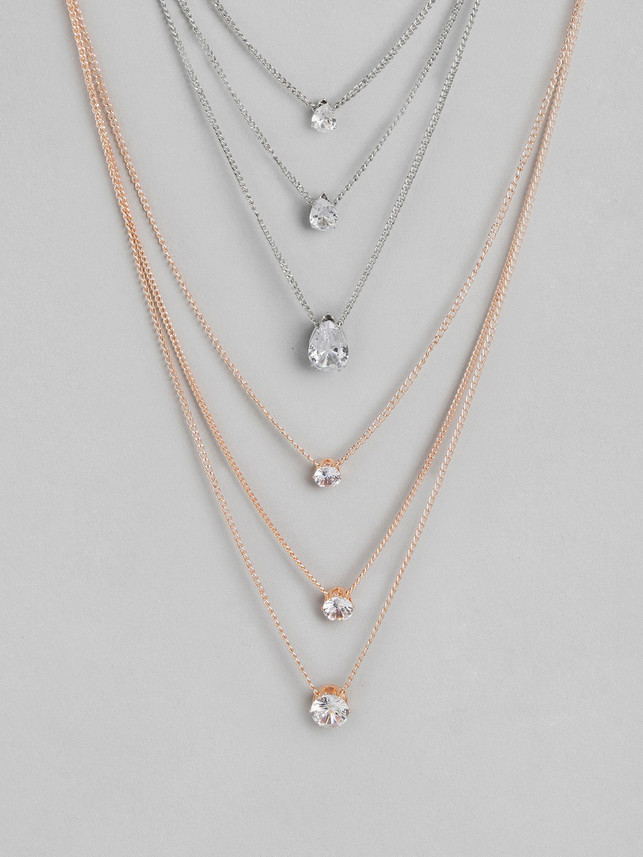 Oxidised Plated Set Of 2 Necklace combo 