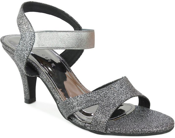 Design crew Women Grey Heels - Buy 
