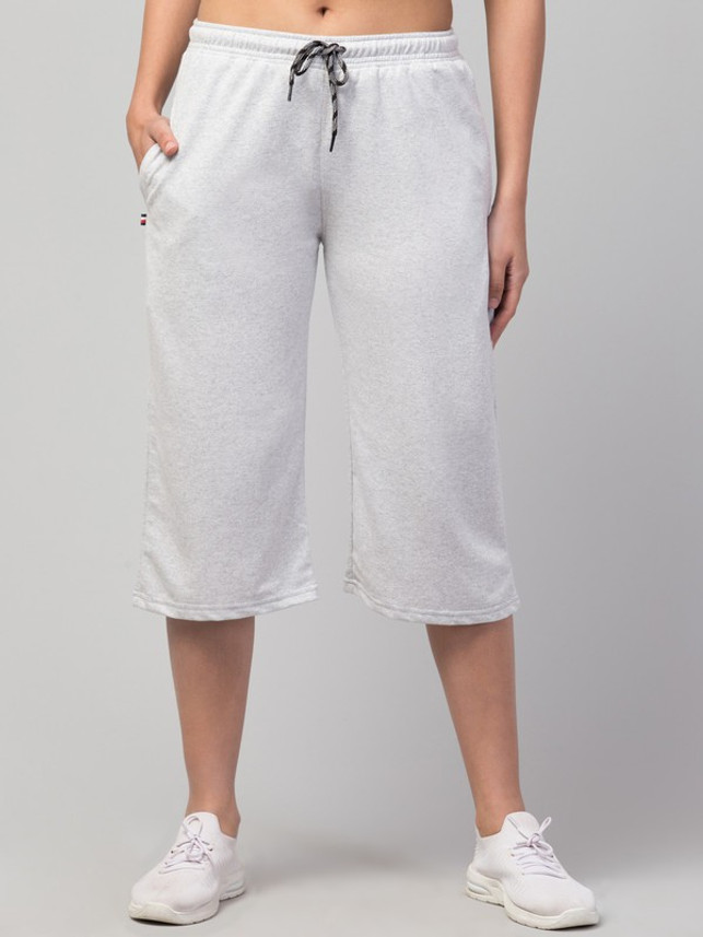 Capri Pyjama Shorts Women Grey Capri 