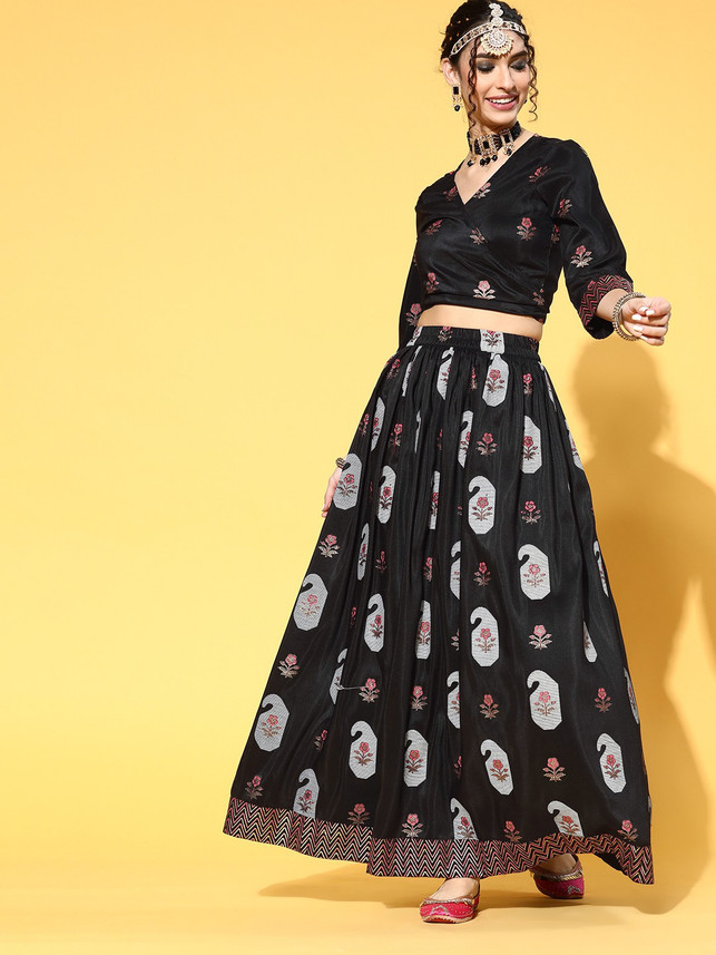 Buy ZiyAA Women Top and Skirt Set 