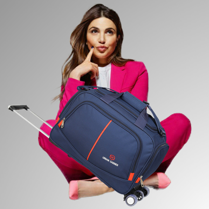 Travel Duffel Luggage Bag Navy Blue 