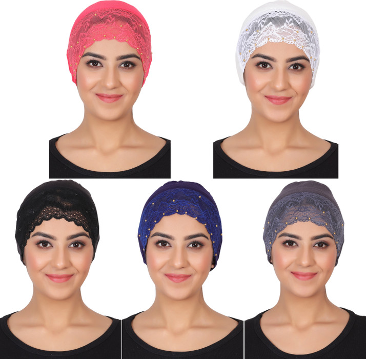 Vaquita Embellished HIJAB CAP PACK OF 5 