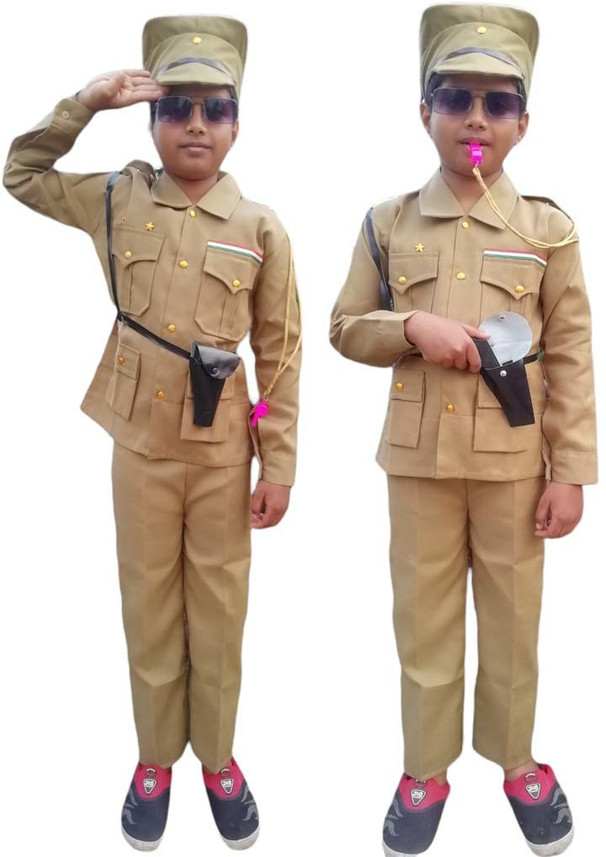 Lakiagarments Police Dress Kids Costume 