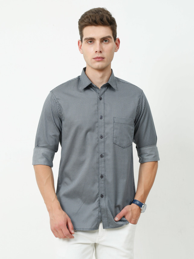 platypuss Men Printed Party Black Shirt 