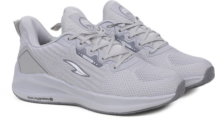 grey sports shoes