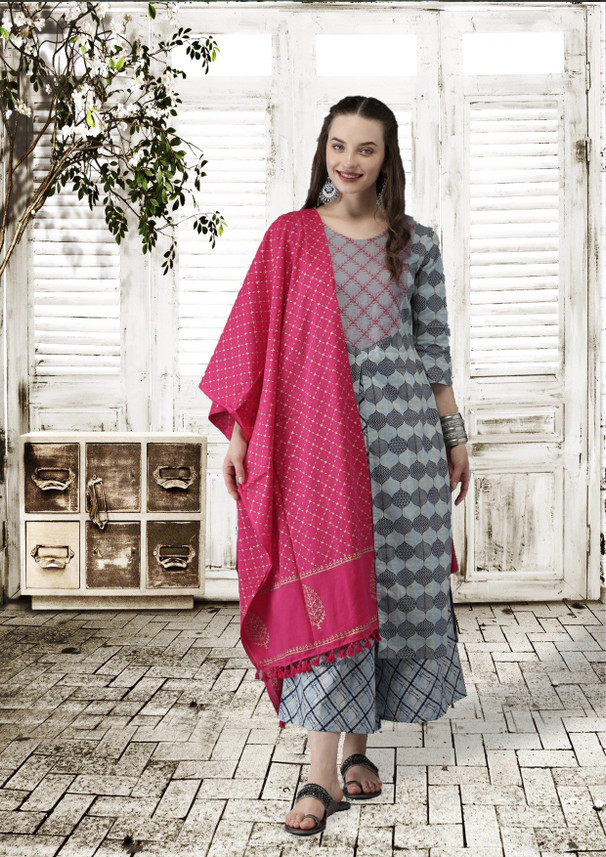 keekos Women Kurta and Palazzo Set 