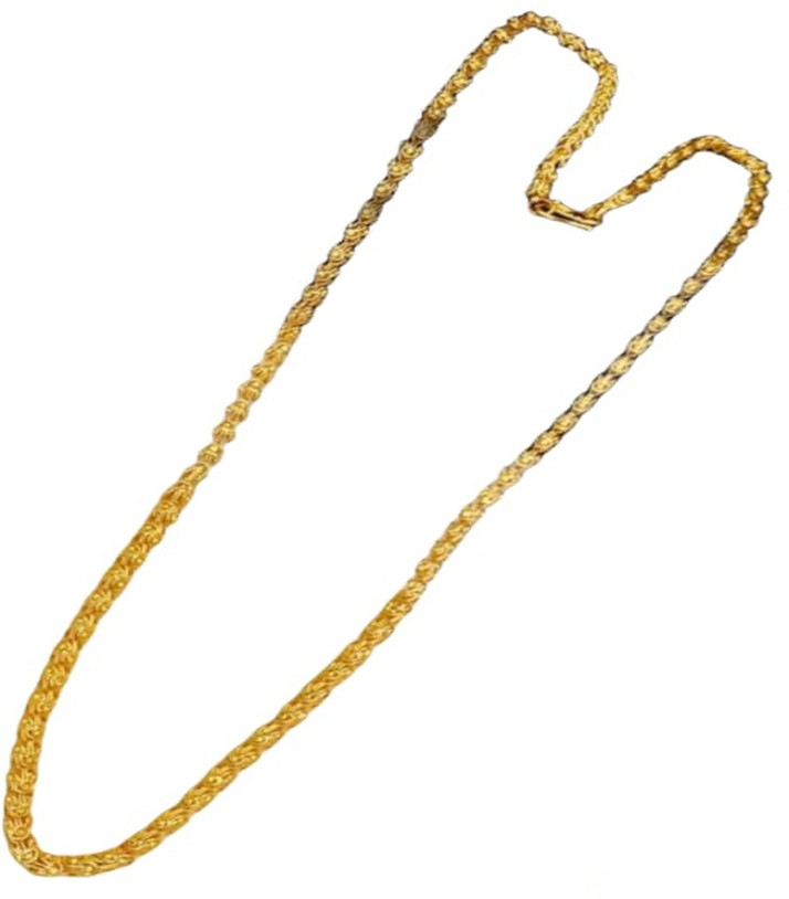 mala Brass Plated Brass Chain 