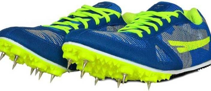 spikes on running shoes