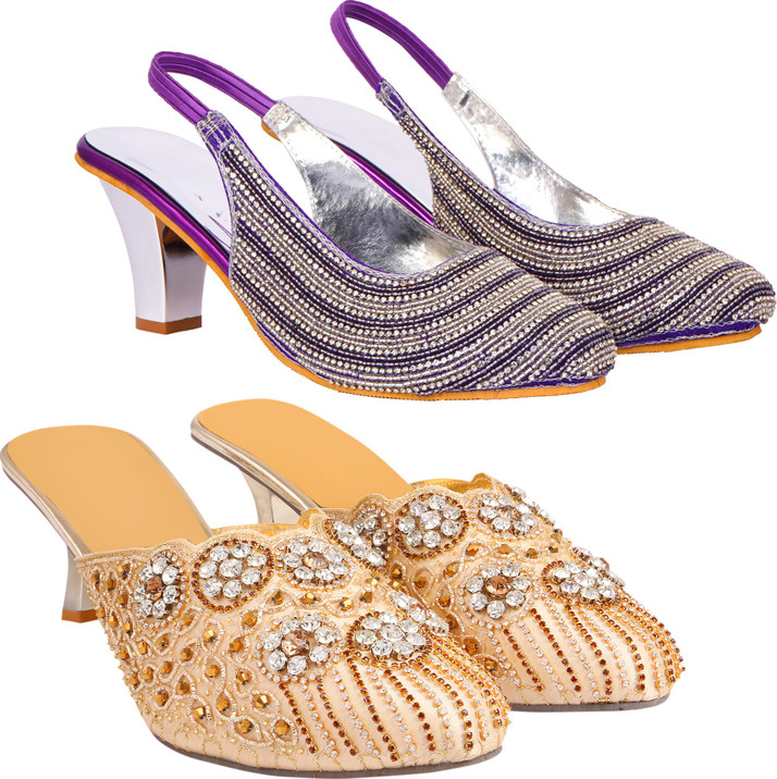 Zionk Women Multicolor Heels - Buy 