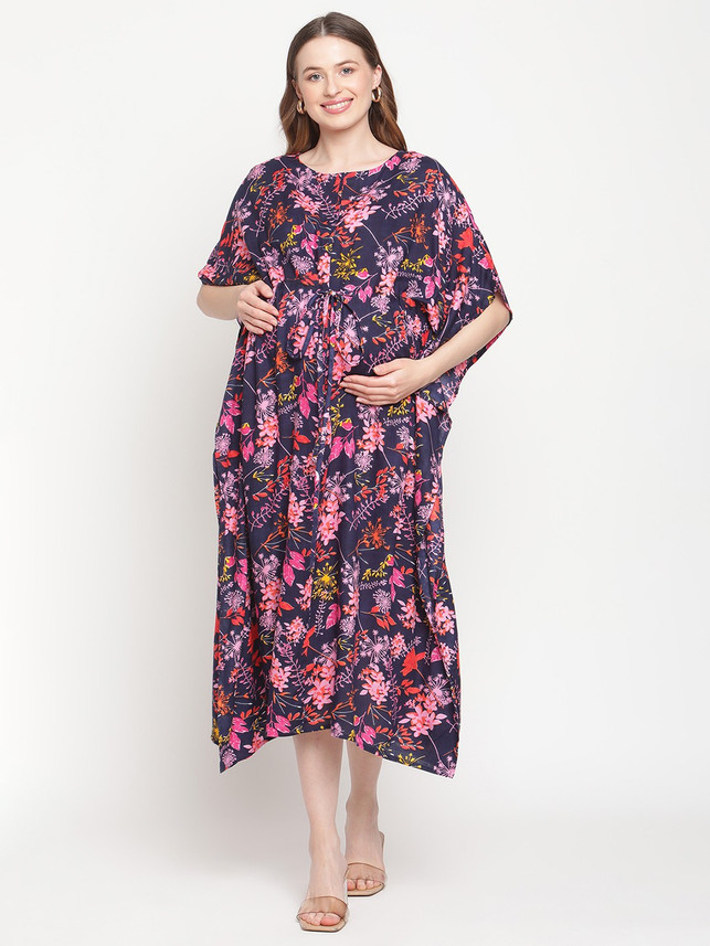 Moms Maternity Women Kaftan Multicolor 