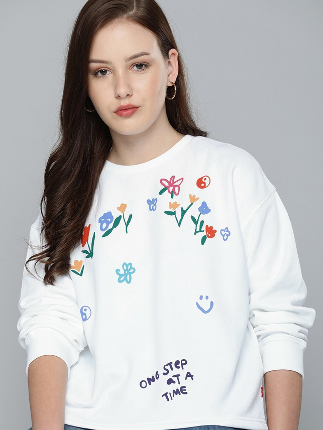 Full Sleeve Printed Women Sweatshirt 