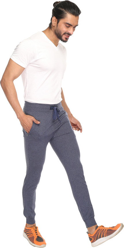 SKYKNIT Solid Men Blue Track Pants 