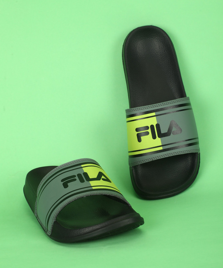 fila black slides