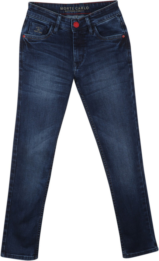 MONTE CARLO Slim Boys Dark Blue Jeans 