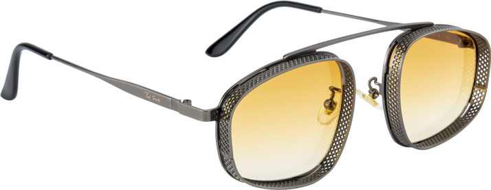 Buy Ted Smith Aviator Sunglasses Yellow 
