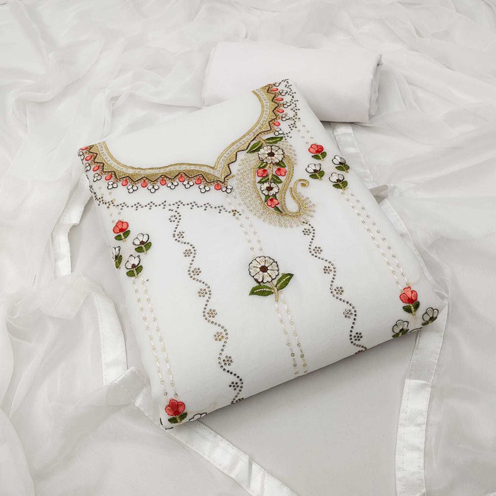 Fashmode Creation Georgette Embroidered 
