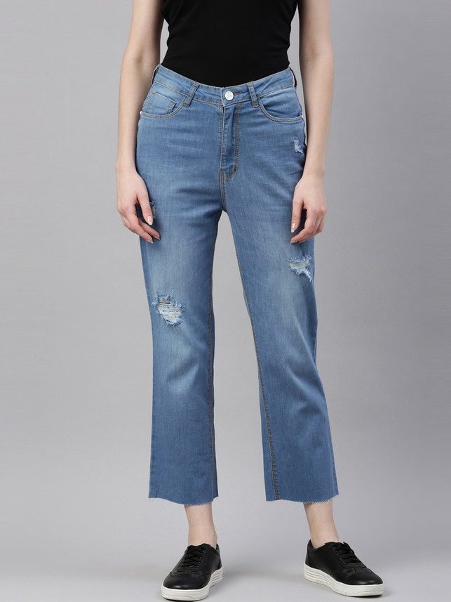 ZHEIA Boyfriend Women Blue Jeans - Buy 