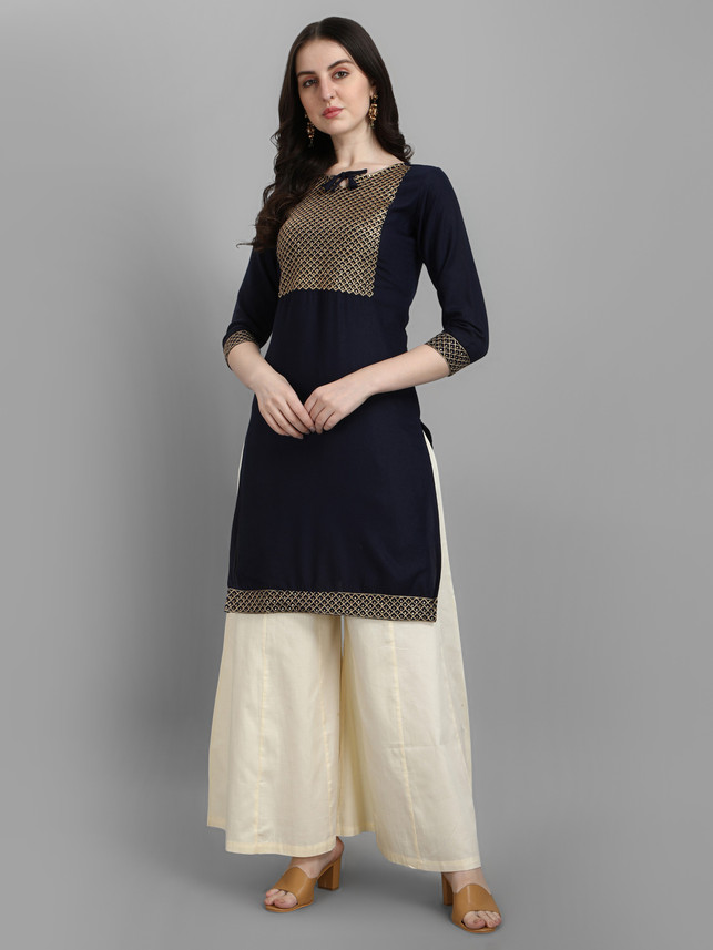 Comfort Classy Women Embroidered A-line 