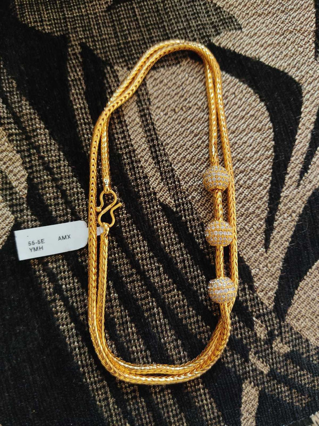 RJ FASHION MUGAPPU THALI CHAIN Cubic 