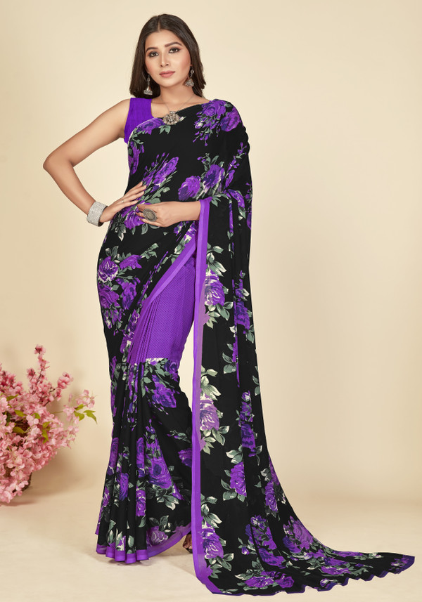 Buy Anand Sarees Floral Print Daily 