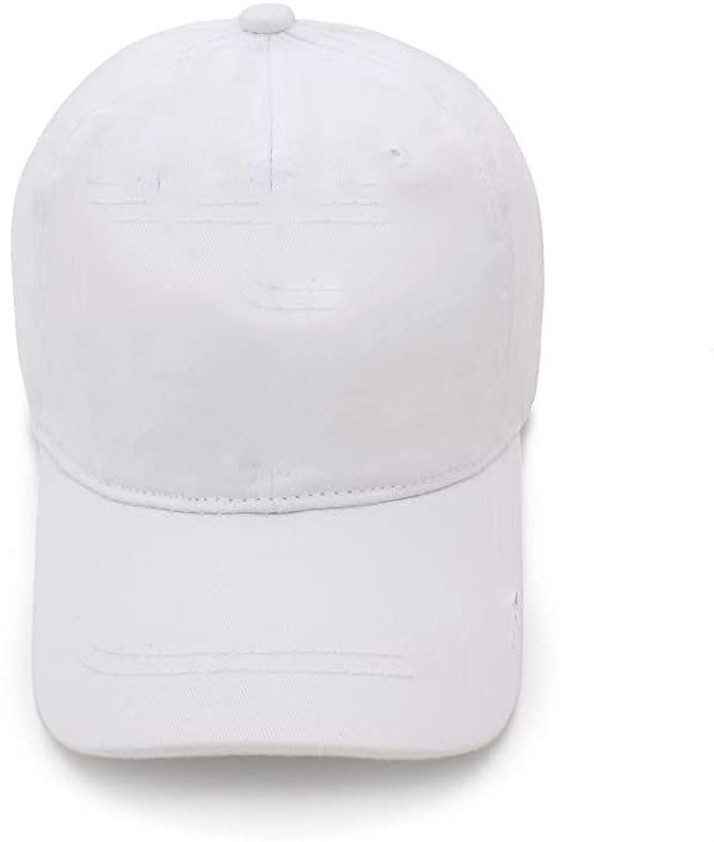 Cotton Baseball Cap In White Cap 