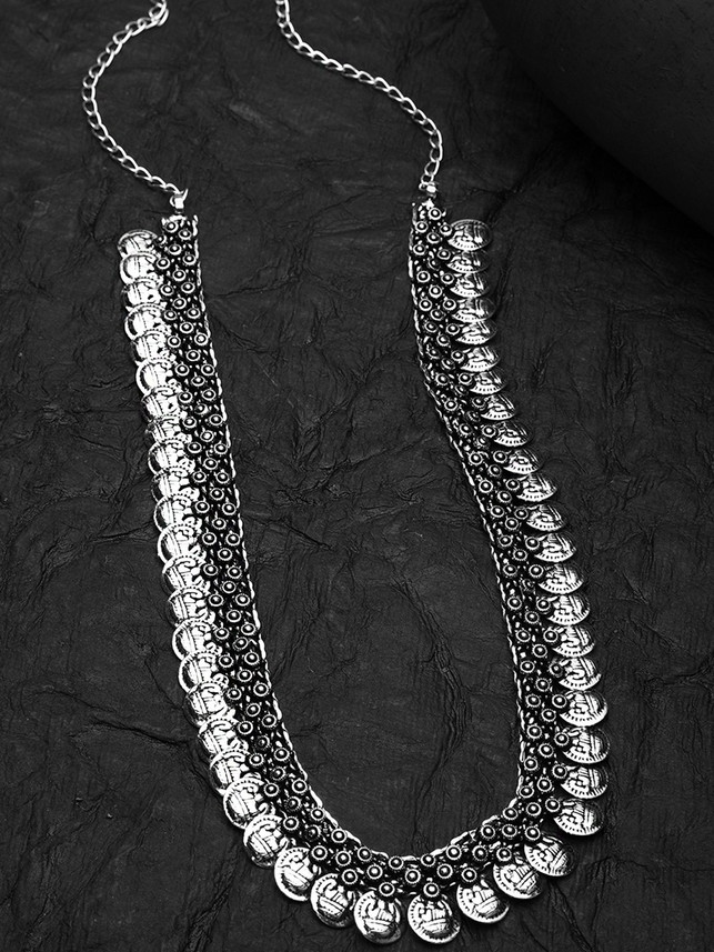 YELLOW CHIMES German Silver Oxidized 