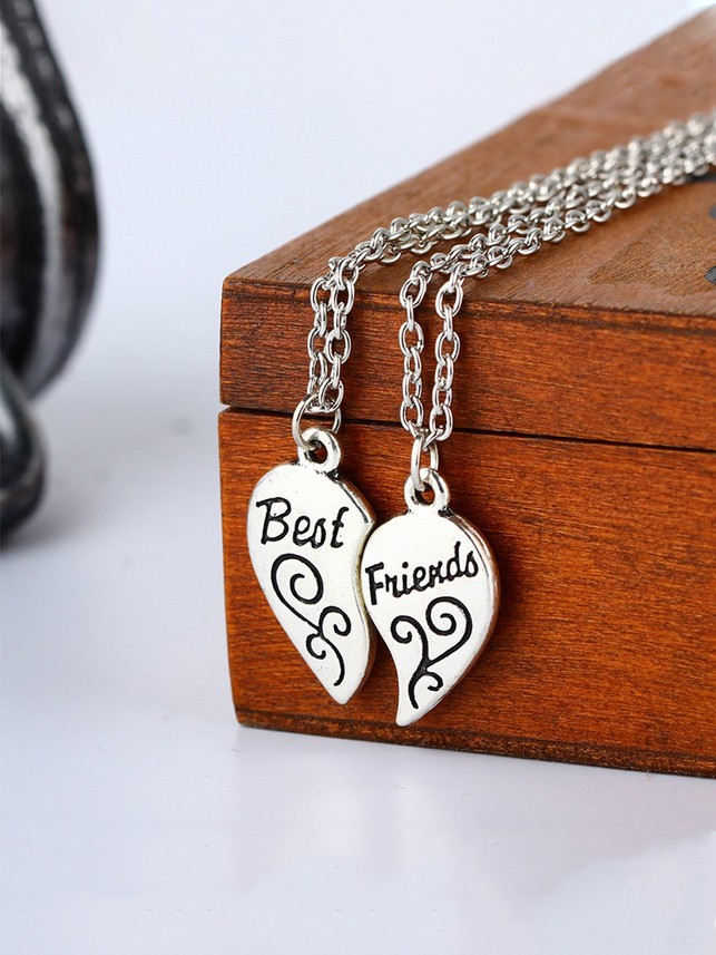 YELLOW CHIMES Carved Heart Locket Best 