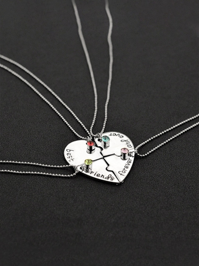 BFF Combo of 3 Necklace Chain Pendant 