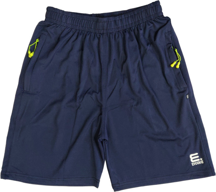 Evoque Solid Men Dark Blue Casual 