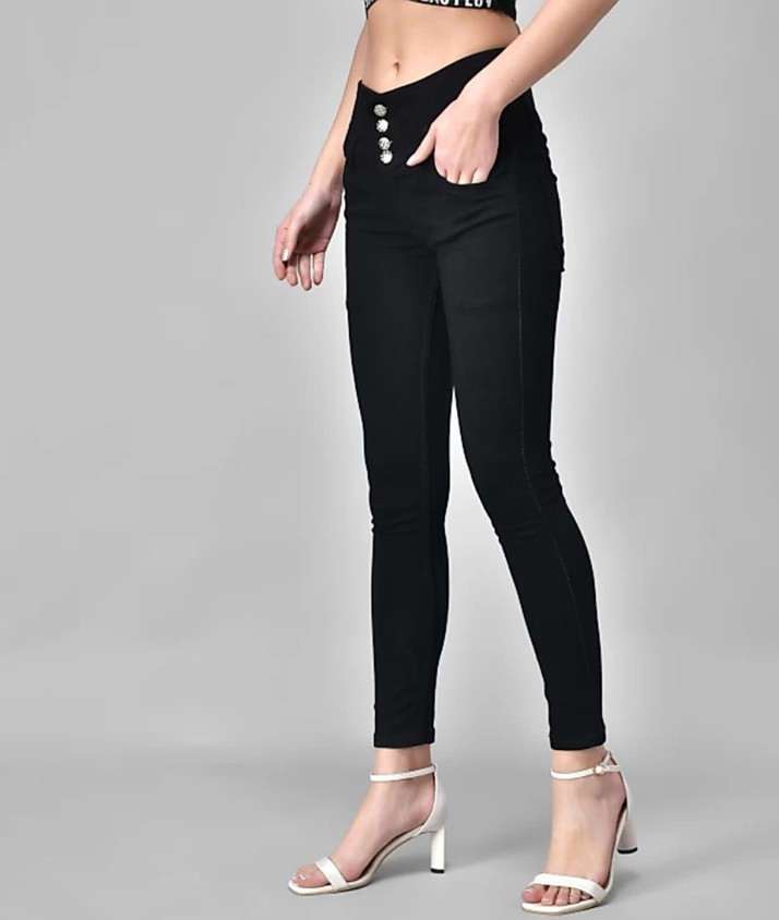 smart 1 Skinny Women Black Jeans - Buy 