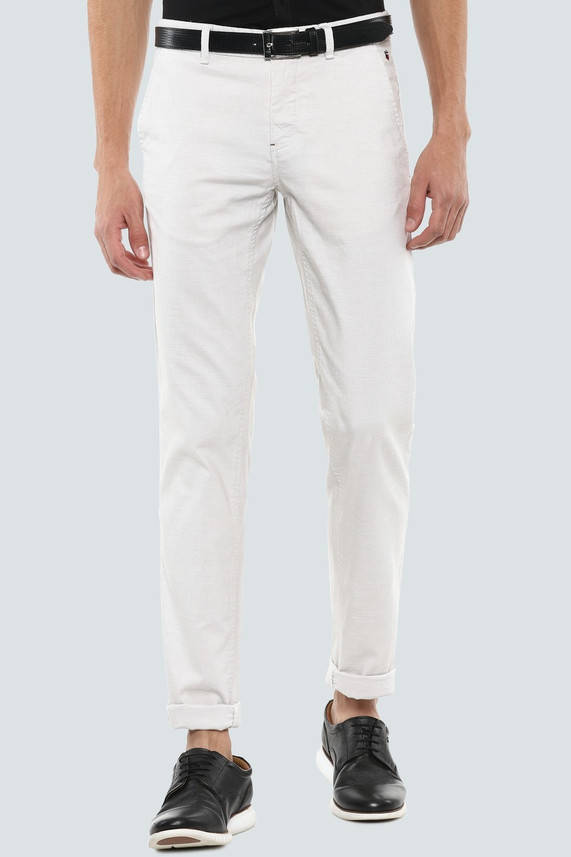 LOUIS PHILIPPE Slim Fit Men White 
