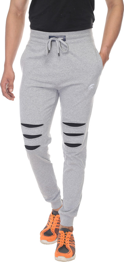 SKYKNIT Printed Men Grey Track Pants 