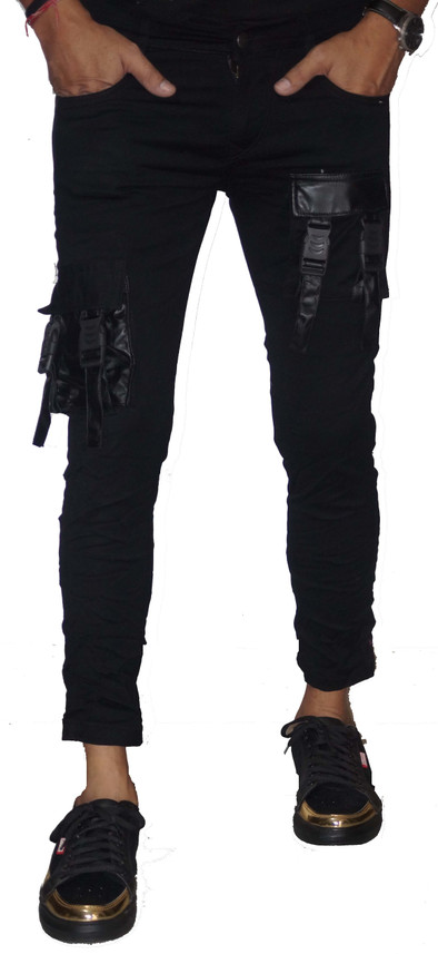 CEXCI Slim Men Black Jeans - Buy CEXCI 