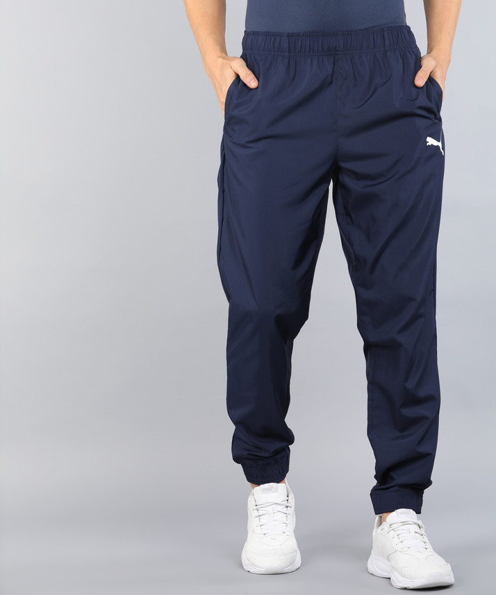 PUMA Woven Pants CH Solid Men Blue 