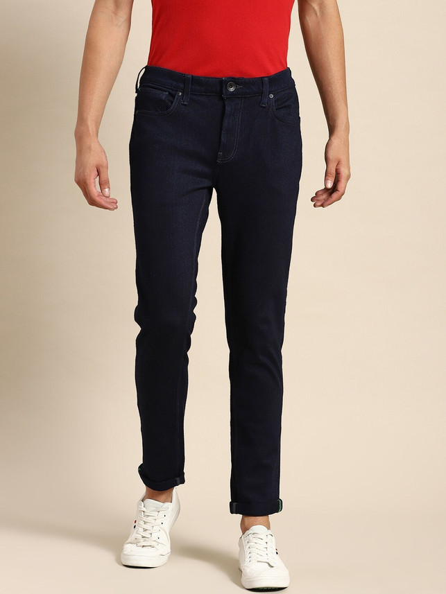 Benetton Skinny Men Dark Blue Jeans 