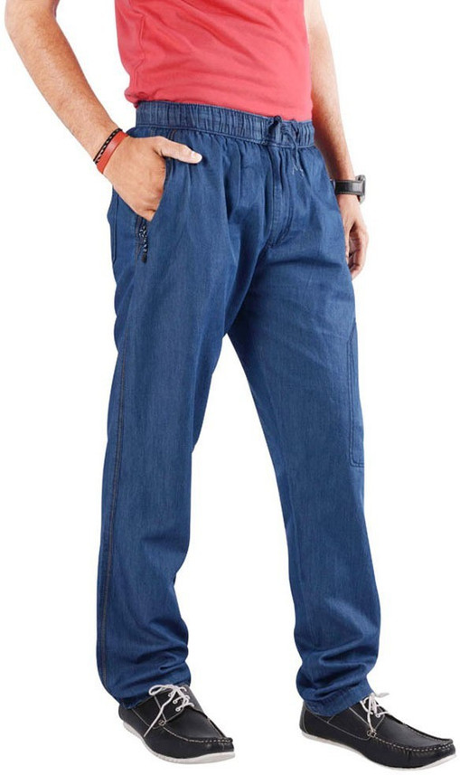 Mountain Colours Solid Men Denim Blue 