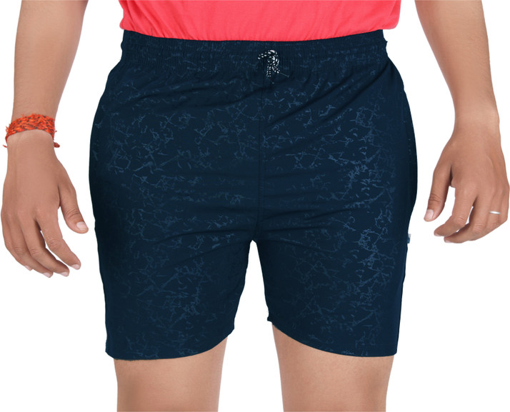 Lappato Printed Men Dark Blue Bermuda 