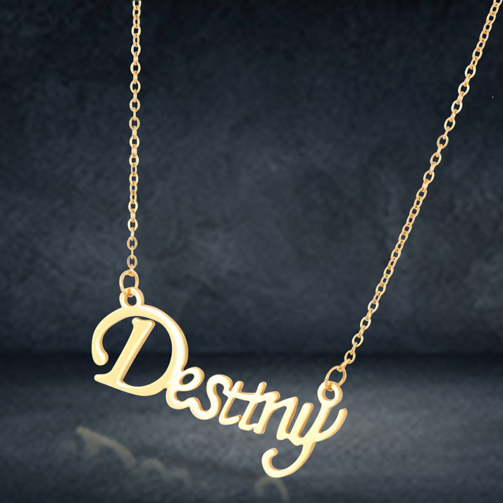 Letter Locket Necklace Chain 