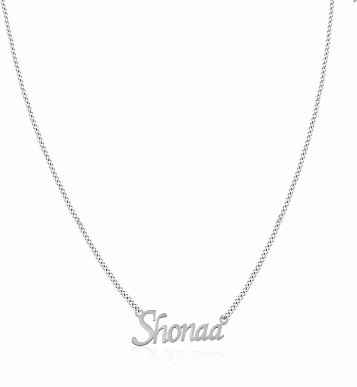 MEENAZ Shonaa Name Letter Locket Chain 