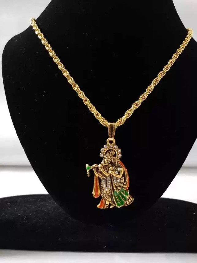 RG7 Couple Radha Krishna Locket With 