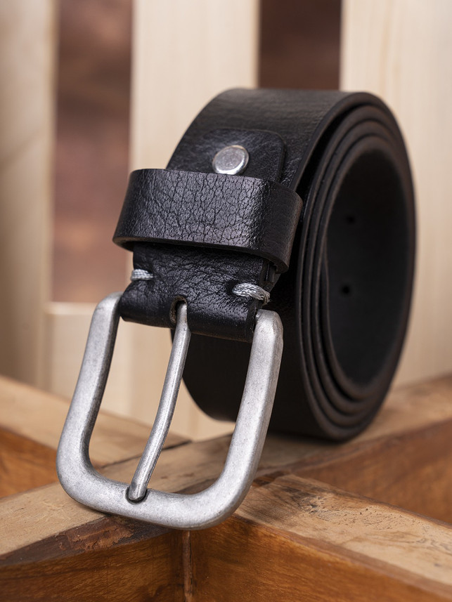 RED TAPE Men Black Genuine Leather Belt 