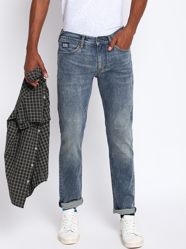 Buy LEE Skinny Men Blue Jeans Online at 