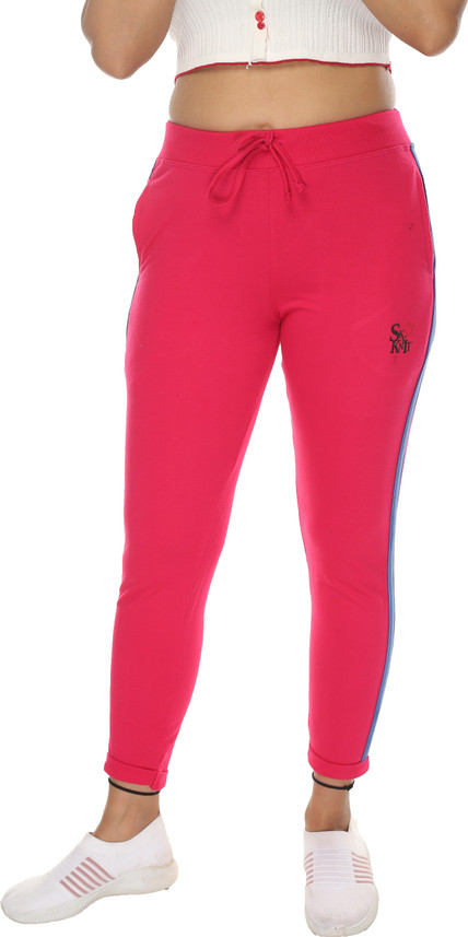 SKYKNIT Solid Women Pink Track Pants 