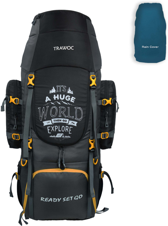TRAWOC BHK004-GREY 75L Travel Backpack 